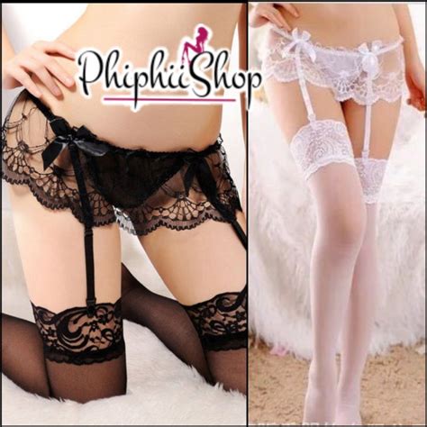 Jual Garter Belt Sexy Untuk Pengait Stoking Lingerie Model Lace Pita Shopee Indonesia