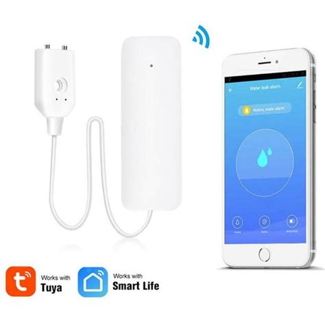 Датчик утечки воды, уровня воды Tuya Smart Leakage Sensor с оповещением ...