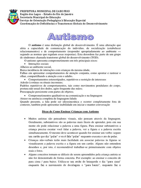 PDF Caderno Pedagogico Autismo DOKUMEN TIPS