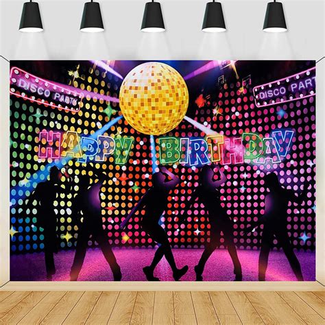 Buy Disco Birthday Party Decorations Disco Backdrop Banner Dance