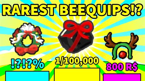 All Beequips Guide Rarest Beequips In Bee Swarm Simulator Ranked