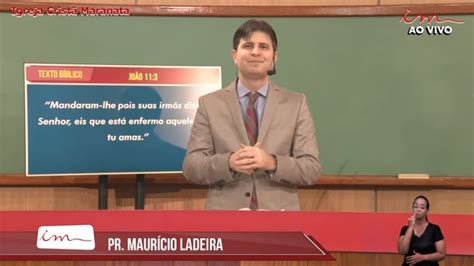 Igreja Cristã Maranata Esta enfermidade não é para morte mas para