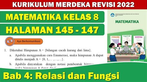 Soal Kunci Jawaban Matematika Kelas 8 SMP Halaman 145 Kurikulum