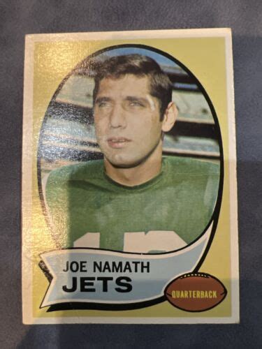 Topps Football Joe Namath New York Jets Hof Vg Ebay