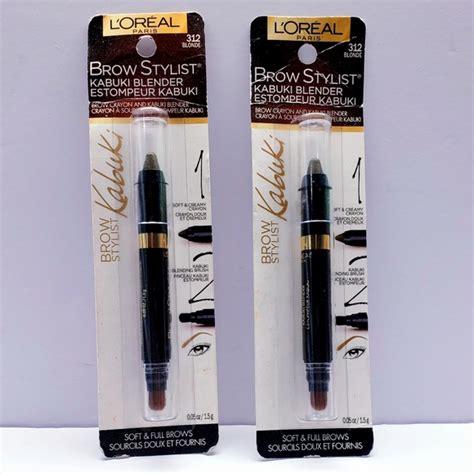 L Oreal Makeup Loreal Paris Brow Stylist Kabuki Blender Brow Crayon Blonde Pack Poshmark