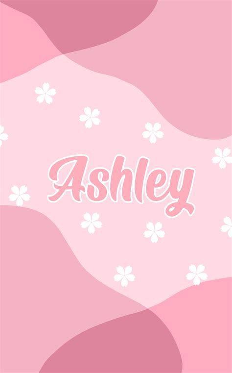 Fondo Pink Ashley Name Iphone Background Wallpaper Crafts With Hot Glue