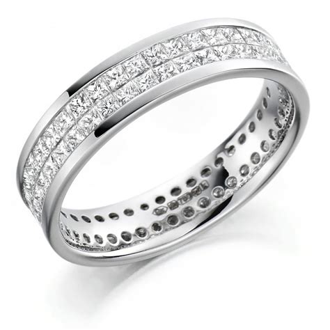 The Raphael Collection Platinum Ct Row Princess Cut Diamond Full