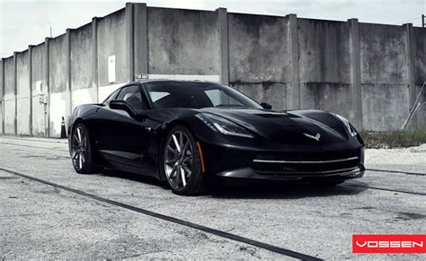 [PICS] Vossen's Precision Series Wheels on a Black C7 Corvette Stingray ...