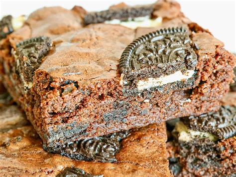 Fudgy Homemade Oreo Brownies The Savory Cipolla