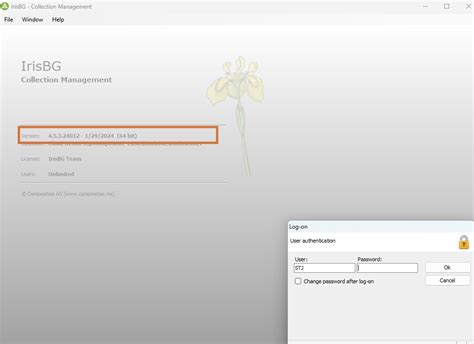 version    irisbg collection management