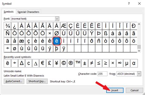 How to typë e with two dots or umlaut (ë or Ë) - Software Accountant