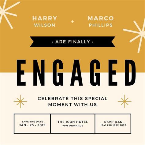 Free Custom Printable Same Sex Wedding Invitation Templates Canva