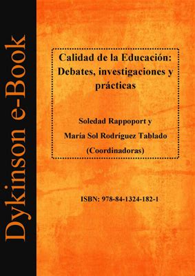 Librer A Dykinson Calidad De La Educaci N Debates Investigaciones Y