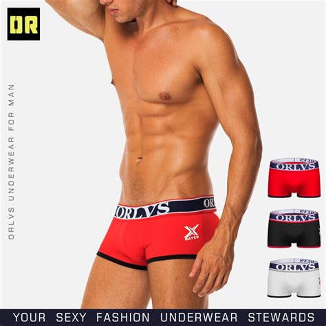 ORLVS Brand Male Underwear Men Boxer Penis Pouch Men Underpants Short