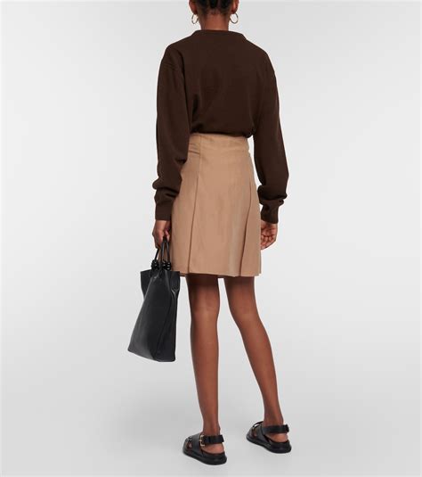 Minirock Aus Einem Baumwollgemisch In Nude Vince Mytheresa