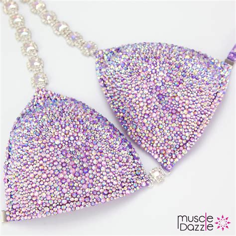Lavender Crystal Competition Bikini CB750 Etsy