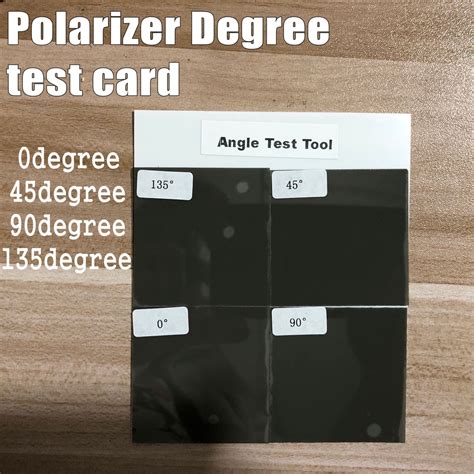 1pcs Degree Test Card 0 45 90 135 Degree Polarizer Lcd Monitor Polarizer Polarizing Film