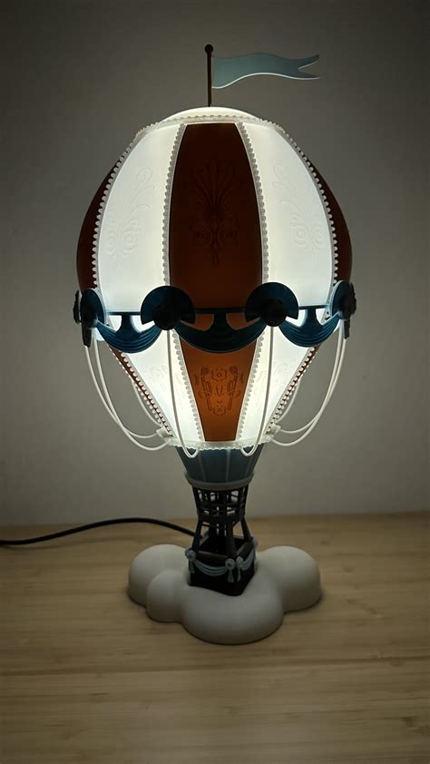 D Printable Hot Air Balloon Lamp Made With Bambu X CCults