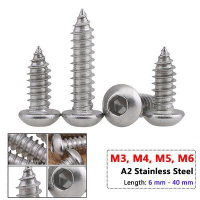 M M M M Hex Socket Button Head Self Tapping Screws Wood Screws A