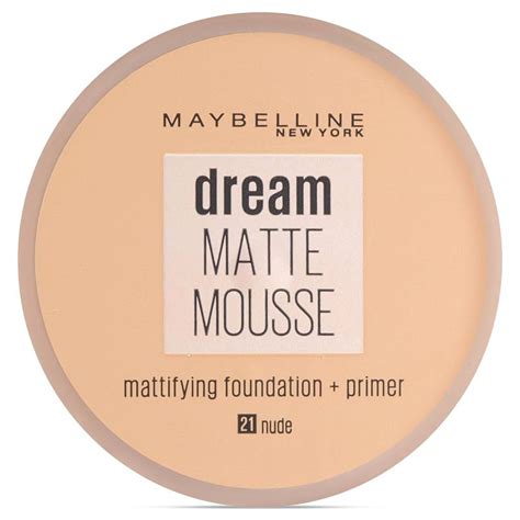 Nude Beige Doré Fond de Teint DREAM MATTE MOUSSE GEMEY MAYBELLINE