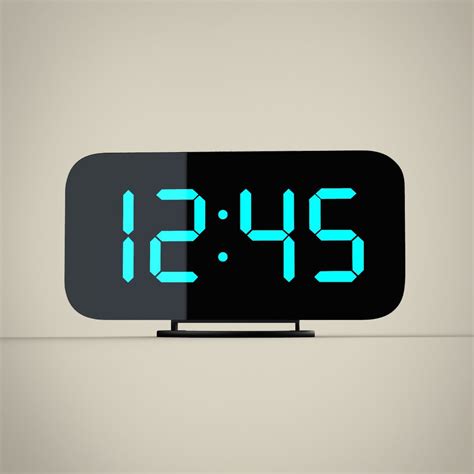 3d Digital Alarm Clock Turbosquid 1724995