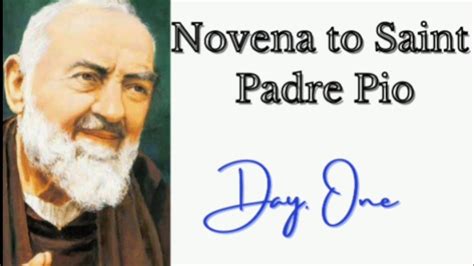 Novena To Saint Padre Pio DEVOTION TO PADRE PIO DAY 1 YouTube