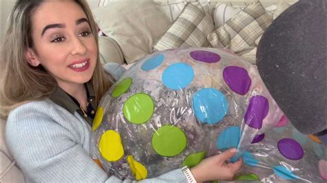 Asmr Blowing Up And Deflating A 48 Inch Beach Ball Youtube