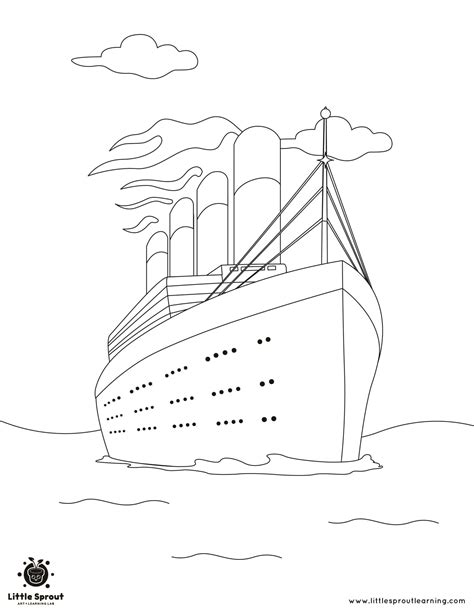 titanic printable coloring pages