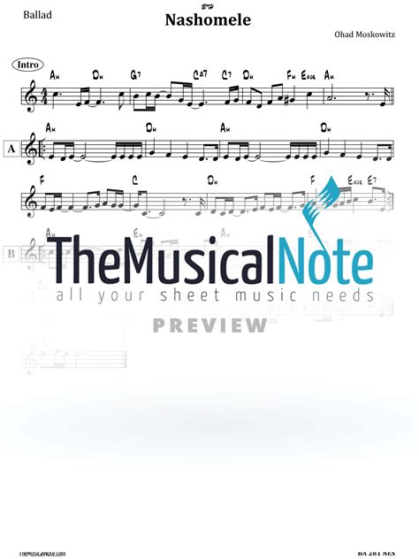 Neshomele – Ohad Moskowitz – Themusicalnote.com