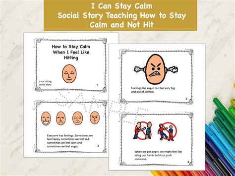 No Hitting Social Story Free Printable - Free Math Worksheet Printable