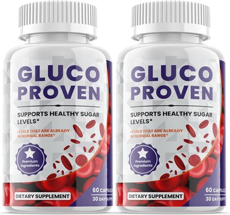 Amazon.com: (2 Pack) Gluco Proven Capsules Advanced Formula Supplement ...