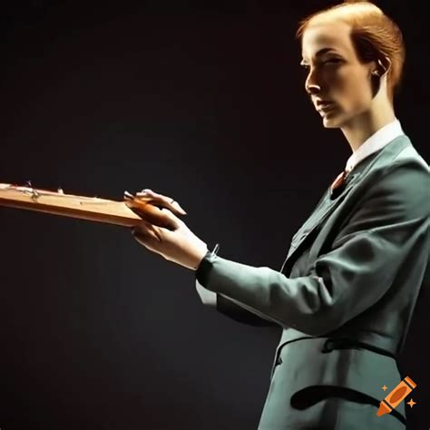 leon theremin playing  theremin instrument  craiyon