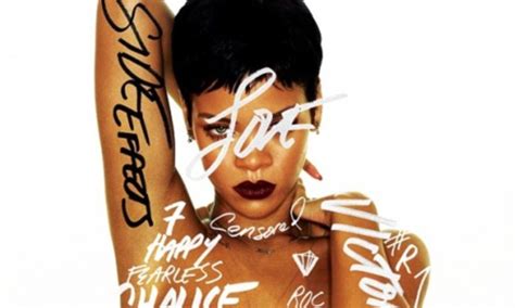 A Nude Rihanna Debuts Front Cover Of Her New Album Daily Mail Online