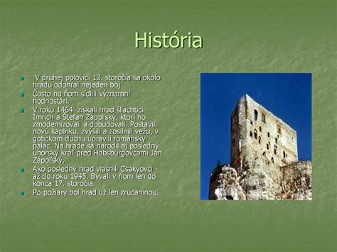 Spišský hrad Peter Rek ppt stáhnout