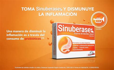 Sinuberase Probióticos 2 Billones Ufc 12 Comprimidos Mx Salud Y Cuidado Personal