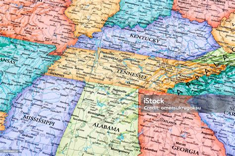 map  tennessee  kentucky states stock photo  image