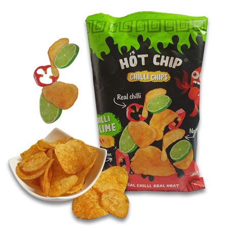 Chips Hot Chip Chilli Lime Party Snack Hot Lemon Gr Chili Etsy