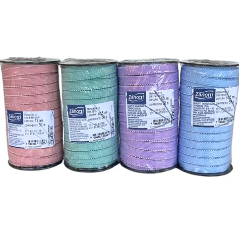 Kit rolos Elastico PRIMAVERA Zanotti Bico para Calcinha Sutiã Lingerie Frozen Teos Romance