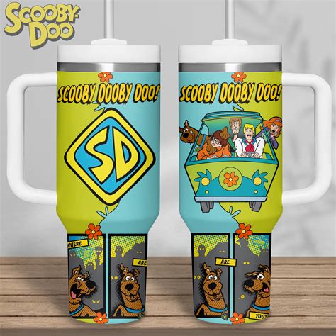 Scooby Doo Cartoon Custom Stanley Quencher 40oz Stainless Steel Merchidea