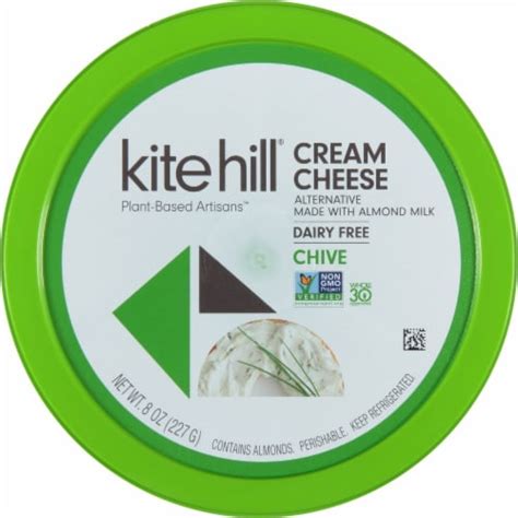 Kite Hill Dairy Free Almond Milk Chive Cream Cheese Spread 8 Oz Ralphs