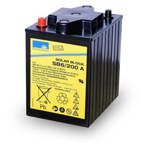 Sonnenschein SB6 200A SOLAR BATTERY 6V 200Ah Solar Batteries Online