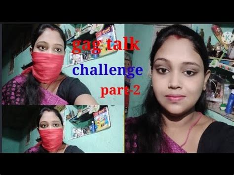 Requested Video Gag Talk Challenge With Hanky And Half Face Cover