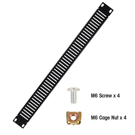 Rack Panel Accessory Vented Blank 1u Space For 19 Rackmount Server