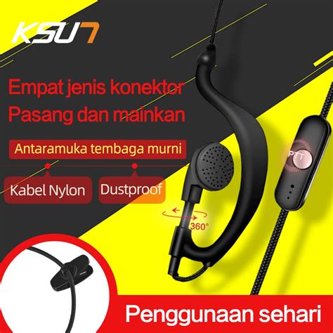 Jual KSUN HT B9 K Head Walkie Talkie Earphone Walkie Talkie Menggantung