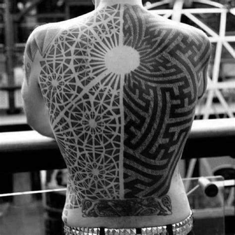 epic maze tattoo designs  men geometric tattoo  maze