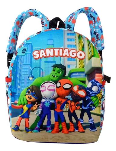 Mochila Jardin Spidey Y Sus Sorprendentes Amigos Con Nombre En Venta En