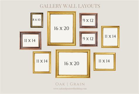 7 Gallery Wall Layouts Guaranteed To Impress Oak Grain Home