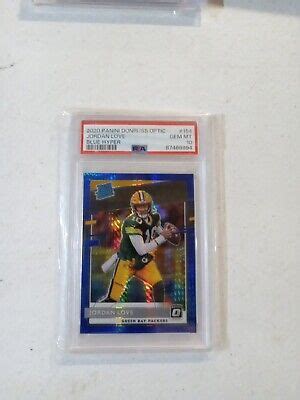 Donruss Optic Jordan Love Blue Hyper Prizm Rated Rookie Rc