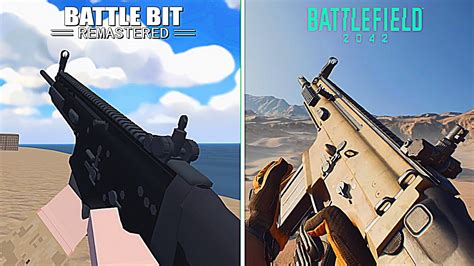 Battlebit Remastered Vs Battlefield 2042 Weapons Comparison Youtube