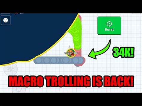 MACRO HACKER TROLLING IS BACK Agar Io Mobile MACRO REVENGE COMEBACK